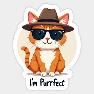 I'm Purrfect Sticker